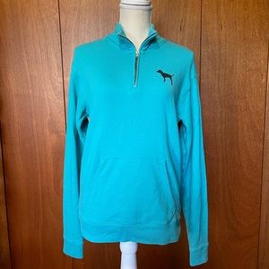 Victoria’s Secret Pink Teal Quarter Zip Pullover